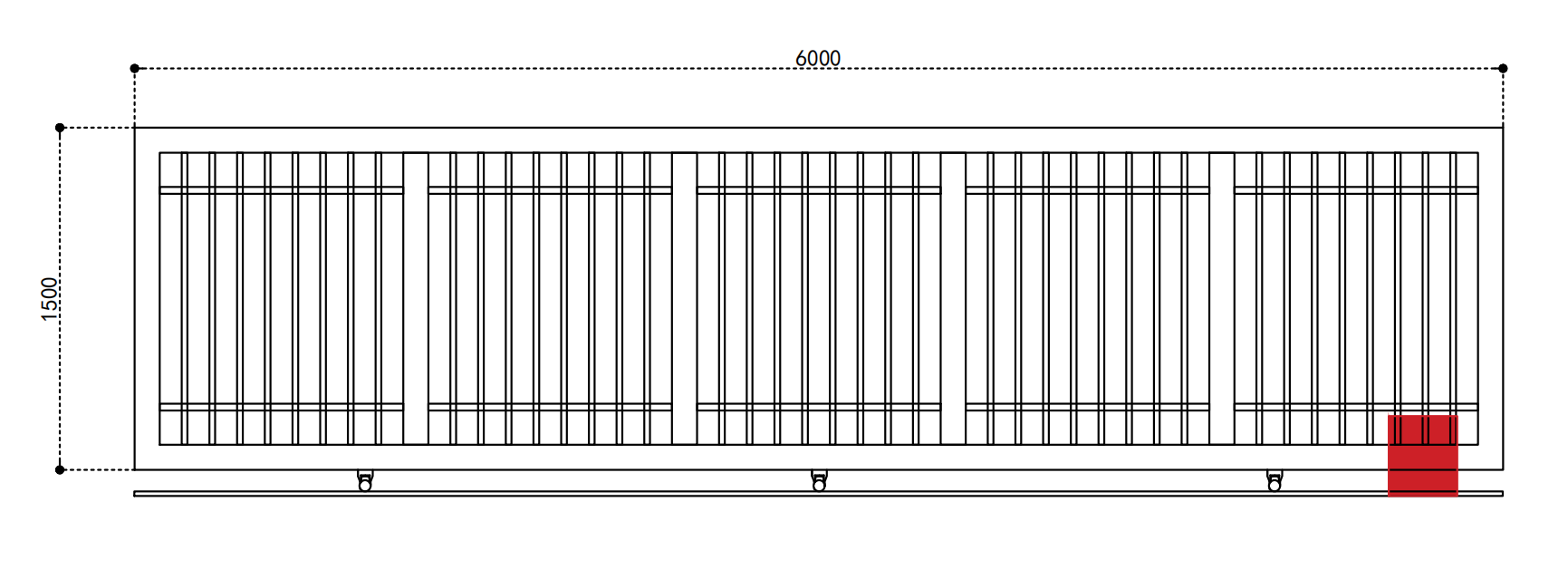 Modern Style Customized Wrought Iron Gate Exterior Entrance Door Aluminum French Door