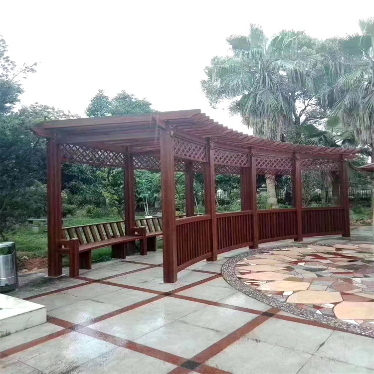 Modern Design Durable Anti-corrosion Resistant Outdoor Landscape Pavilion Garden Aluminum Pergola