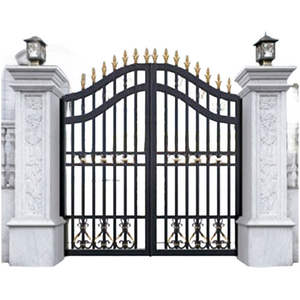 Factory Supply Simple Metal Garden Door Antique Main Gate Design For Villa