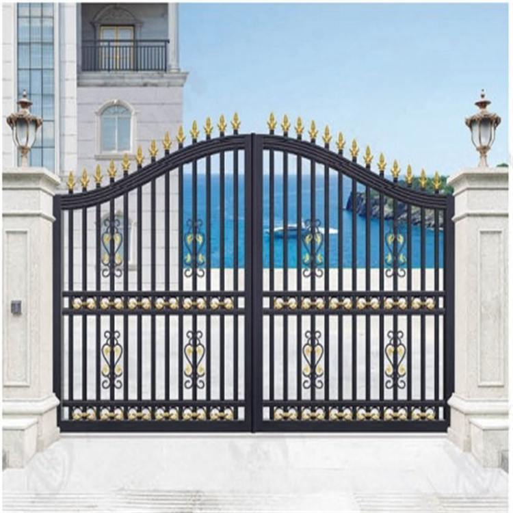 Factory Supply Simple Metal Garden Door Antique Main Gate Design For Villa