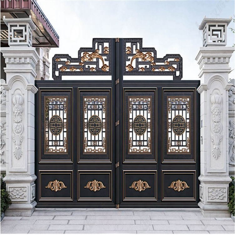 Factory Supply Gate Doors Entrance Aluminum Security Gate For Courtyard