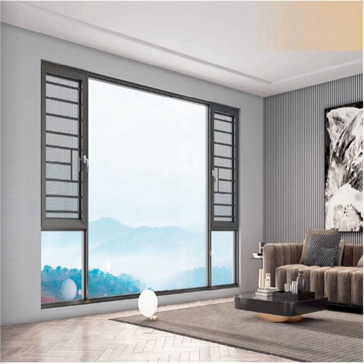 Factory Direct Interior Design Aluminum Window Waterproof Sound Insulation Casement Windows