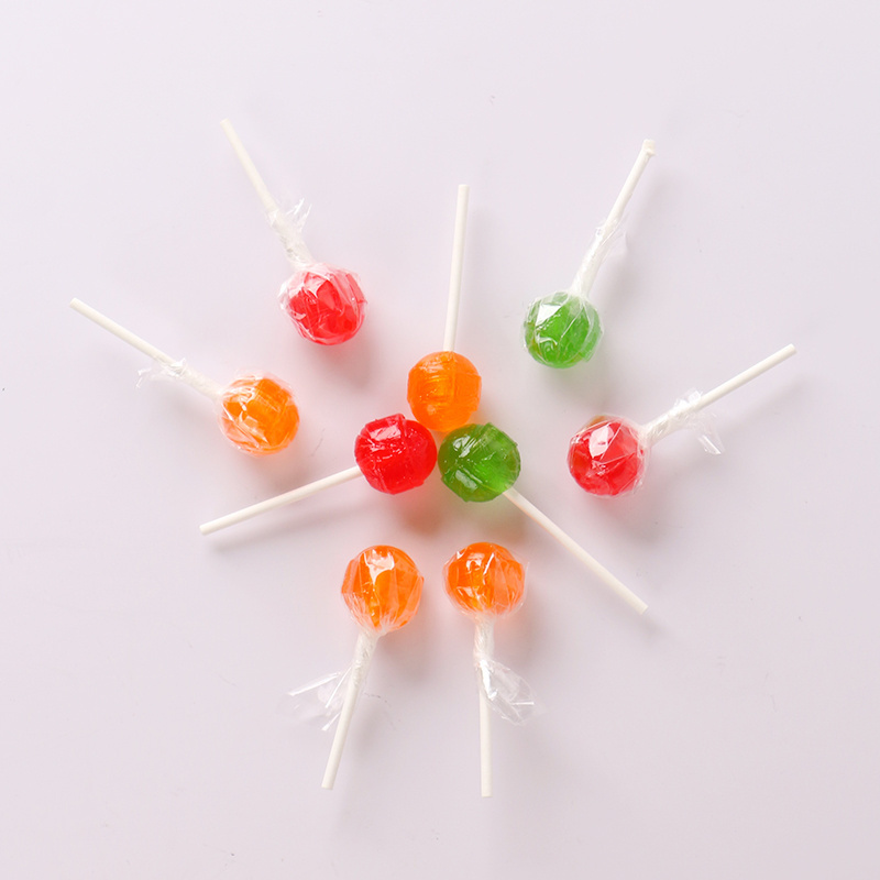 Fruit Flavor Round Shape Hard Candy Lollipop