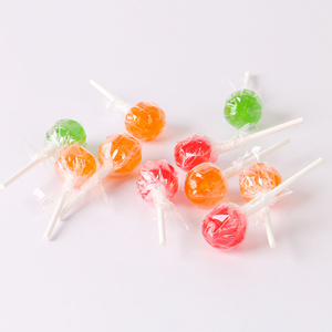 Fruit Flavor Round Shape Hard Candy Lollipop