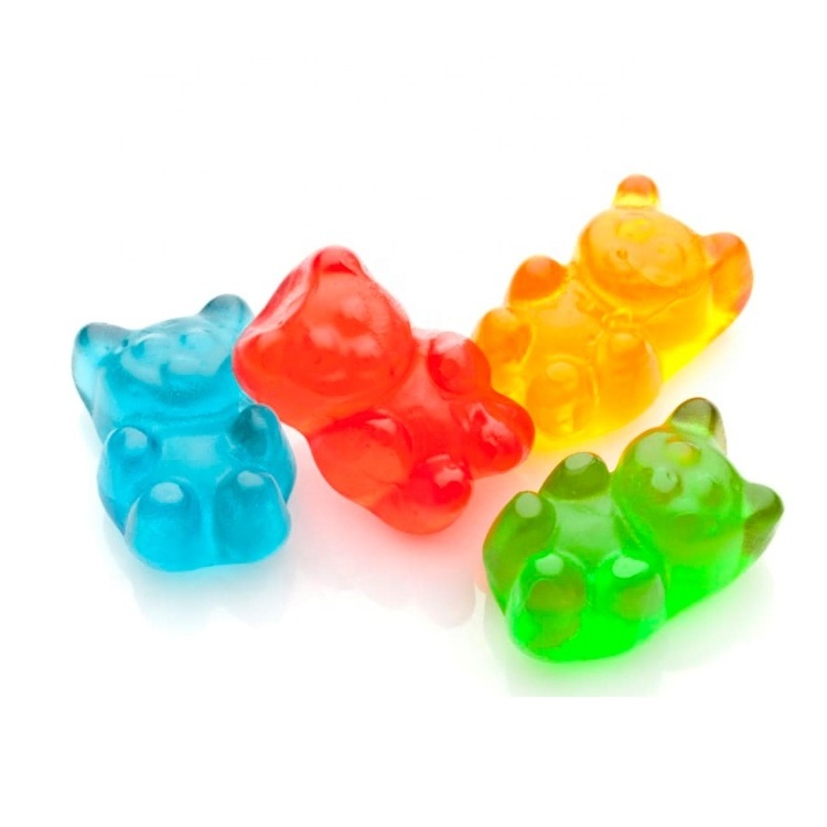 Hot selling Bear Shape Round Jelly Gummy Candy with Muti-fruit flavor for Party