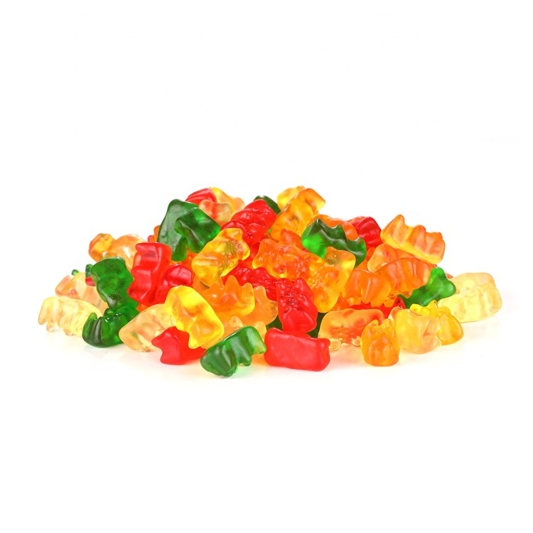 Hot selling Bear Shape Round Jelly Gummy Candy with Muti-fruit flavor for Party