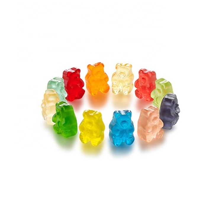 Hot selling Bear Shape Round Jelly Gummy Candy with Muti-fruit flavor for Party