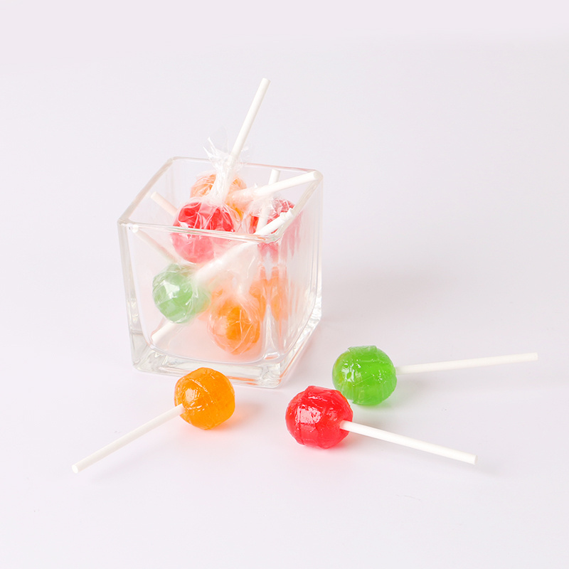 Fruit Flavor Round Shape Hard Candy Lollipop