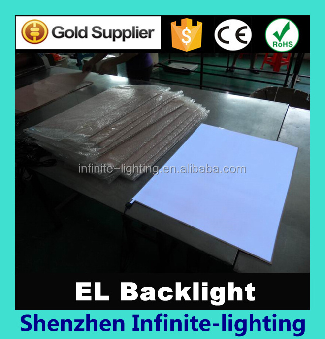 Oem style electroluminescent EL panel sheet backlight inverter 12v el backlight A4 A6 SIZE