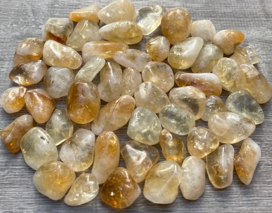 Wholesale Yellow Citrine Tumbled Stones Polished Citrine Crystal Tumble Stones Top Quality Citrine Healing Tumble Stone