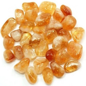 Wholesale Yellow Citrine Tumbled Stones Polished Citrine Crystal Tumble Stones Top Quality Citrine Healing Tumble Stone