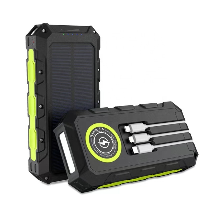 High Quality Waterproof 30000 mah Solar Panel Powerbanks Fast Charging Phone Charger 28000mAh Portable Solar Power Bank