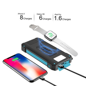 USB C Charger 30000mah Solar Mobile Phone Charger Solar Charging Portable Charger Waterproof Solar Powered Power Bank