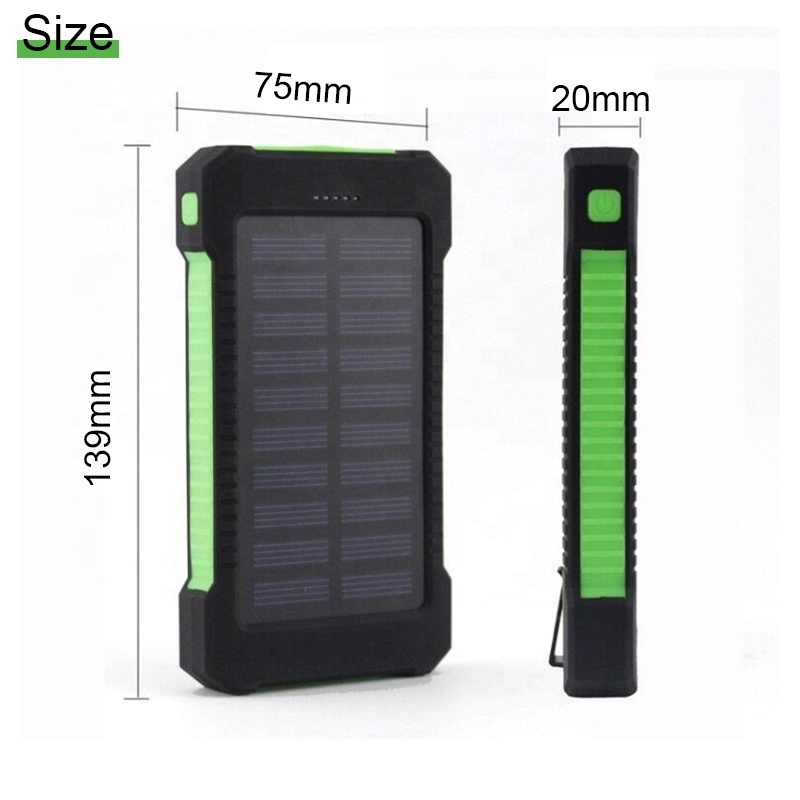 Solar portable power bank wireless power bank 30000mah 20000mah10000mah solar compass camping LED light