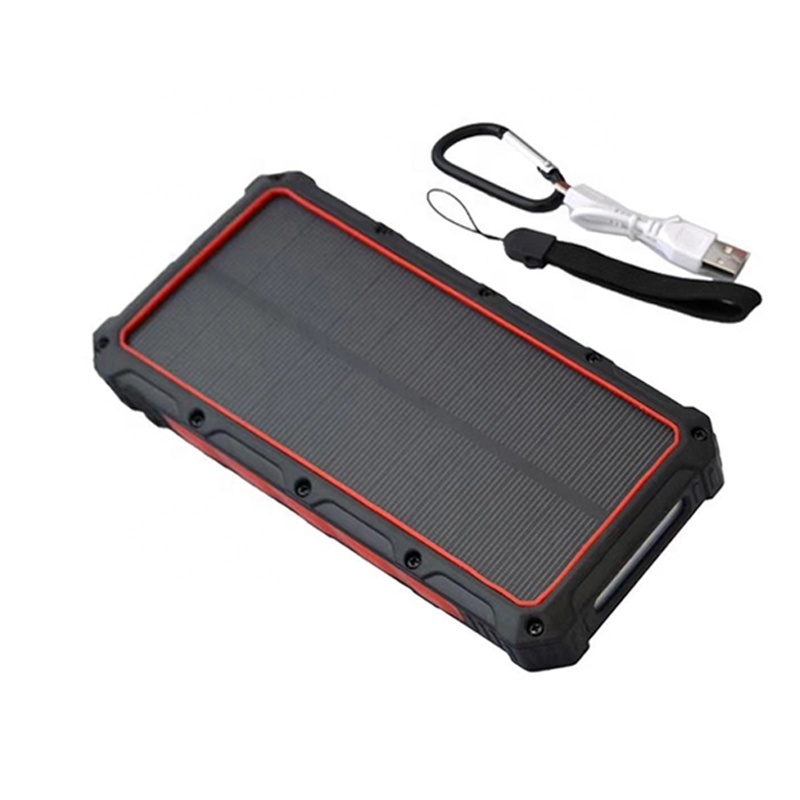 Outdoor Solar High Mah Power Bank 20000mah  Waterproof Quick Charger Type C Powerbank Solar