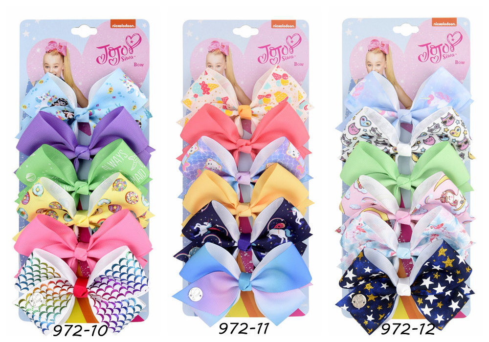 Tracy & Herry New 5-inch jojo siwa children's bow clip kids hair accessories baby accessories