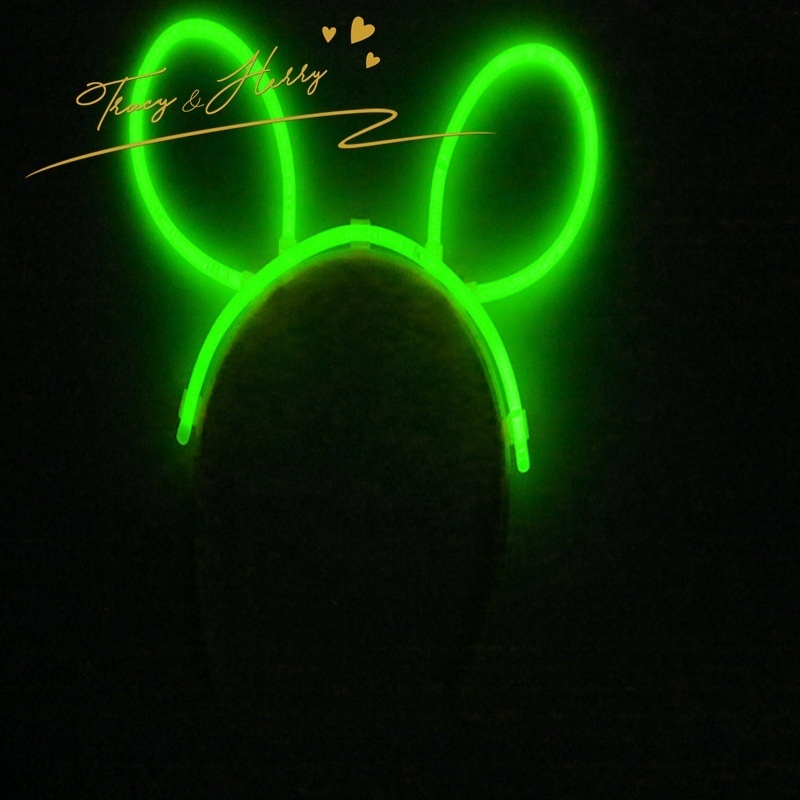 Tracy&Herry Wholesale Fluorescent Headwear Glowing Luminous Mickey Rabbit Ears Novelty Children's Toys