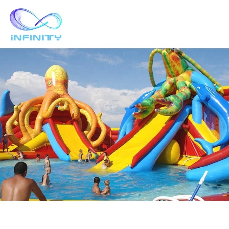 Customized inflatable water products outdoor inflatable  PVC water park water pool park