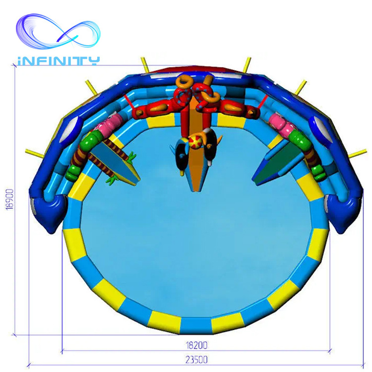 Customized inflatable water products outdoor inflatable  PVC water park water pool park