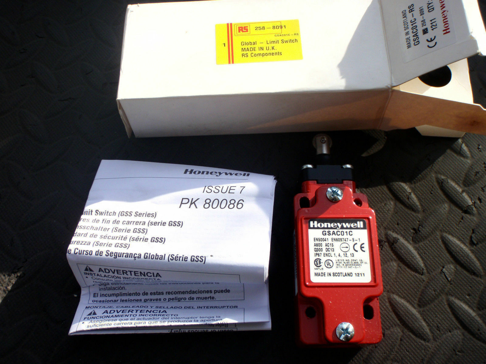 Honeywell Limit Switch SZL-VL-F