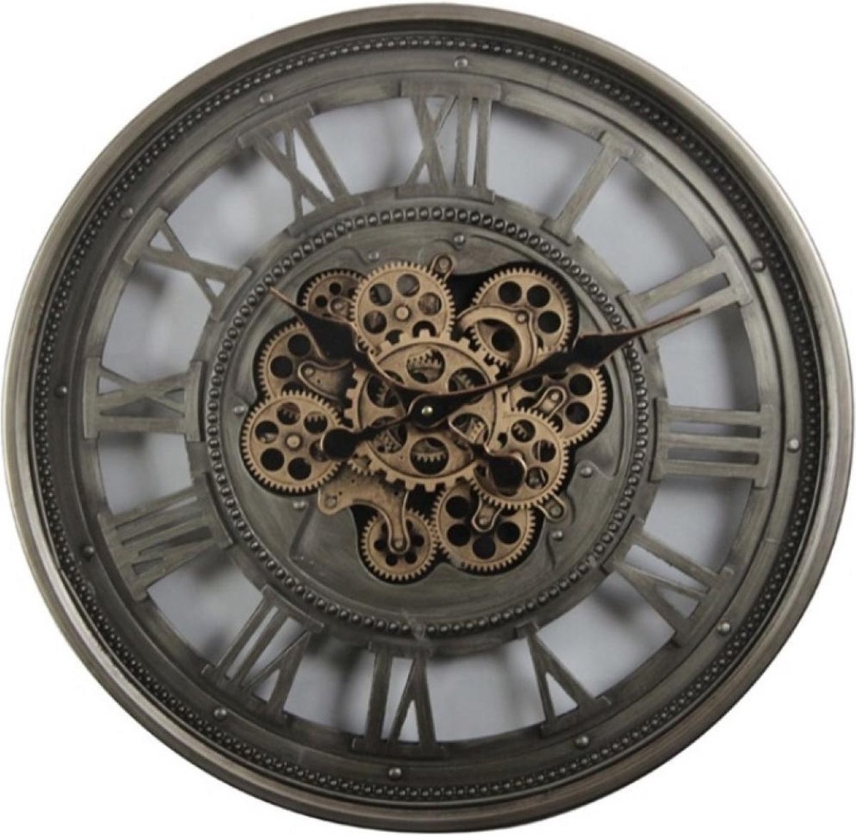 31.5ch 80cm patent industrial Steampunk cog round mechanical moving gear Wall Clock