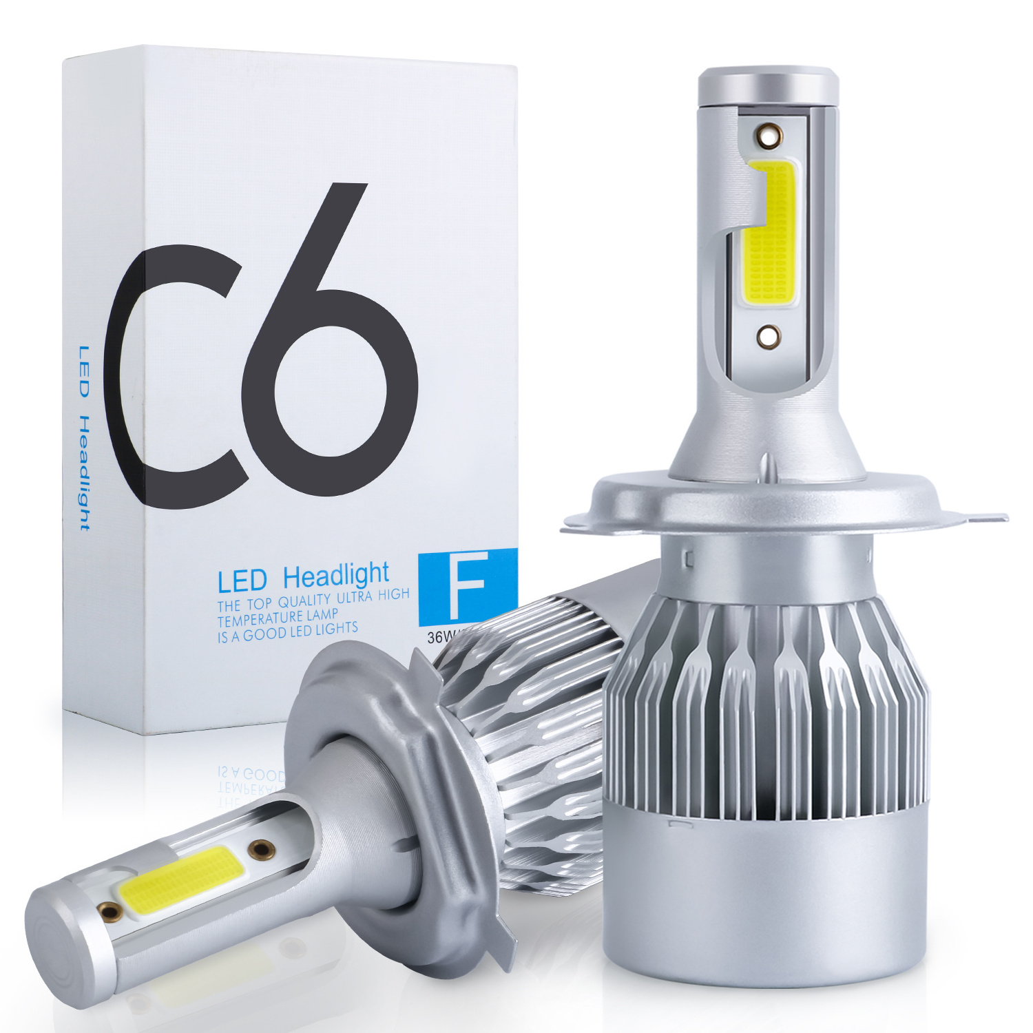 Wholesale C6 led Car Headlight H7 LED H4 Bulb H8 H1 H3 H11 HB3 9005 HB4 9006 9007 Auto Lamps Fog Light