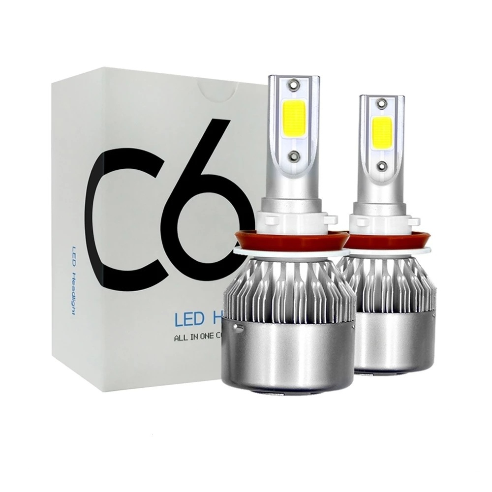 Wholesale C6 led Car Headlight H7 LED H4 Bulb H8 H1 H3 H11 HB3 9005 HB4 9006 9007 Auto Lamps Fog Light