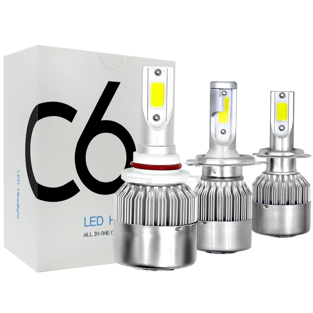 Wholesale C6 led Car Headlight H7 LED H4 Bulb H8 H1 H3 H11 HB3 9005 HB4 9006 9007 Auto Lamps Fog Light