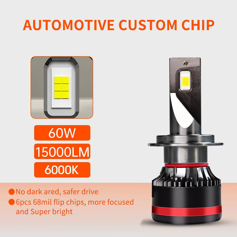 Infitary 60W high power car led autos headlight OEM LED headlamp h7 led headlight bulb high low Beam h4 led headlights