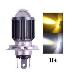 Factory Price LED Motorcycle Headlight Bulb Projector Lens 3000k Low Beam 6500k high beam Dual Color Bulb for Motorbike Headlamp