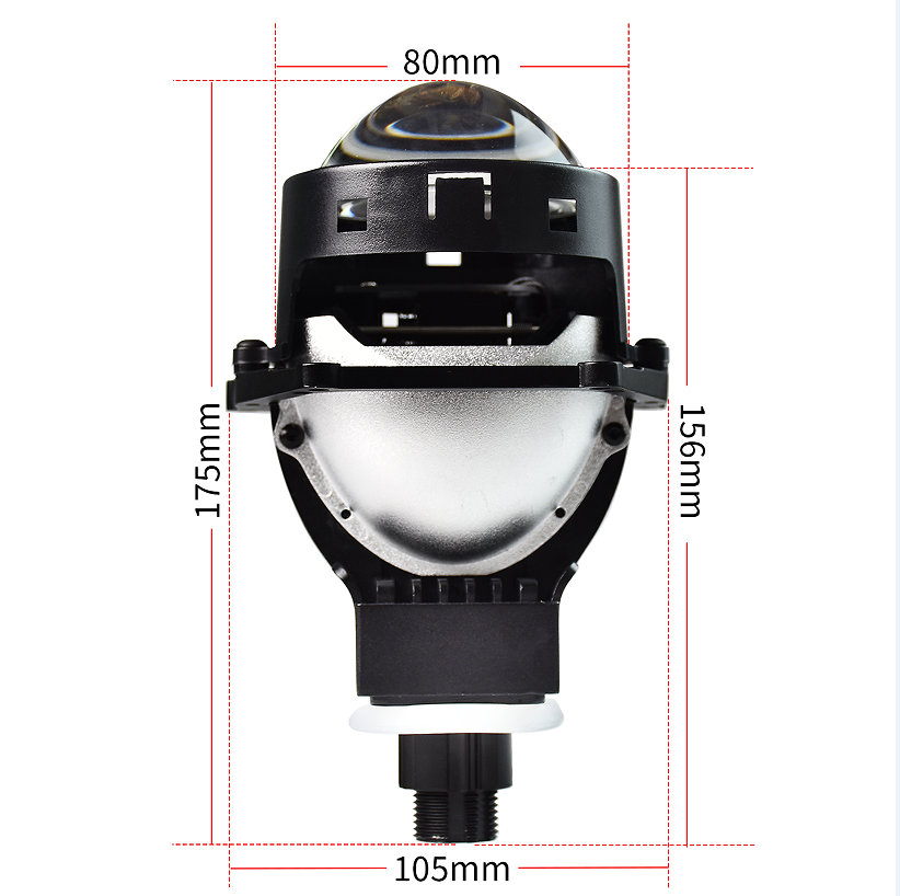 Infitary car truck fog light 90W modify accessories 2.5inch Bi led projector laser lens H4 H7 9005 LED headlight bulb