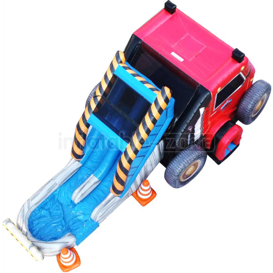 2024 Inflatable Truck Bouncer With Slide Bouncy Castle Tractor Cars Bounce House Slide Inflatable Outdoor