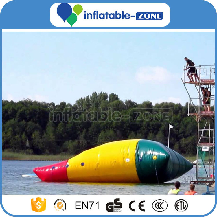 inflatable water jumping balloon, sport products inflatable water catapult blob