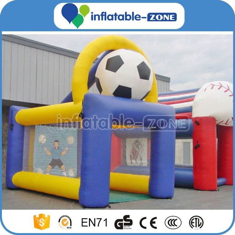 Inflatable football shoot game inflatable football darts inflatable soccer kick games