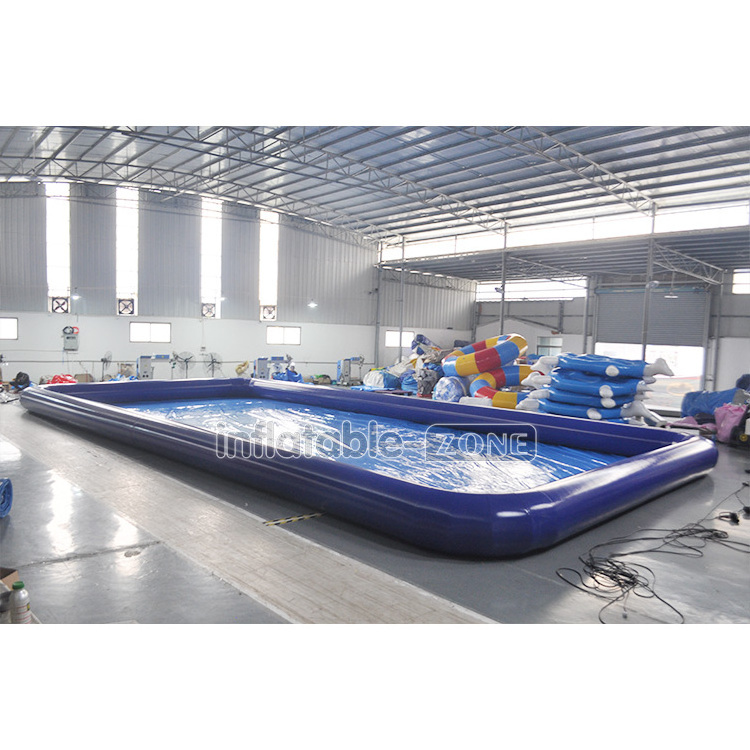 inflatable water swimming pool, black red blue inflatable pool