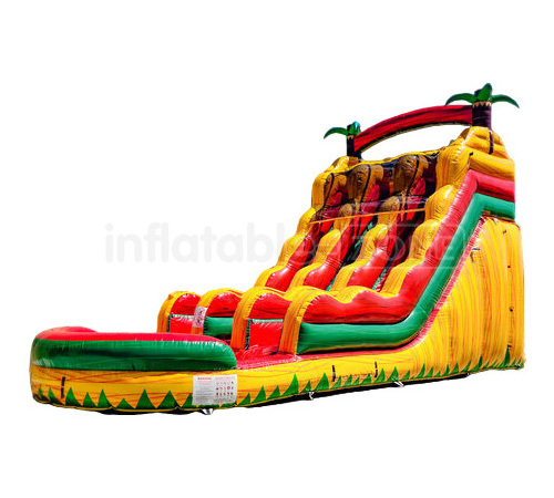 Hot Sell 20ft 30ft commercial inflatable water slide with pool marble water slide for adult kids in water park