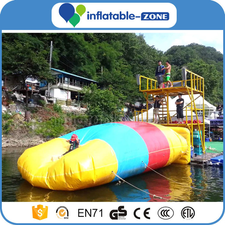 inflatable water jumping balloon, sport products inflatable water catapult blob