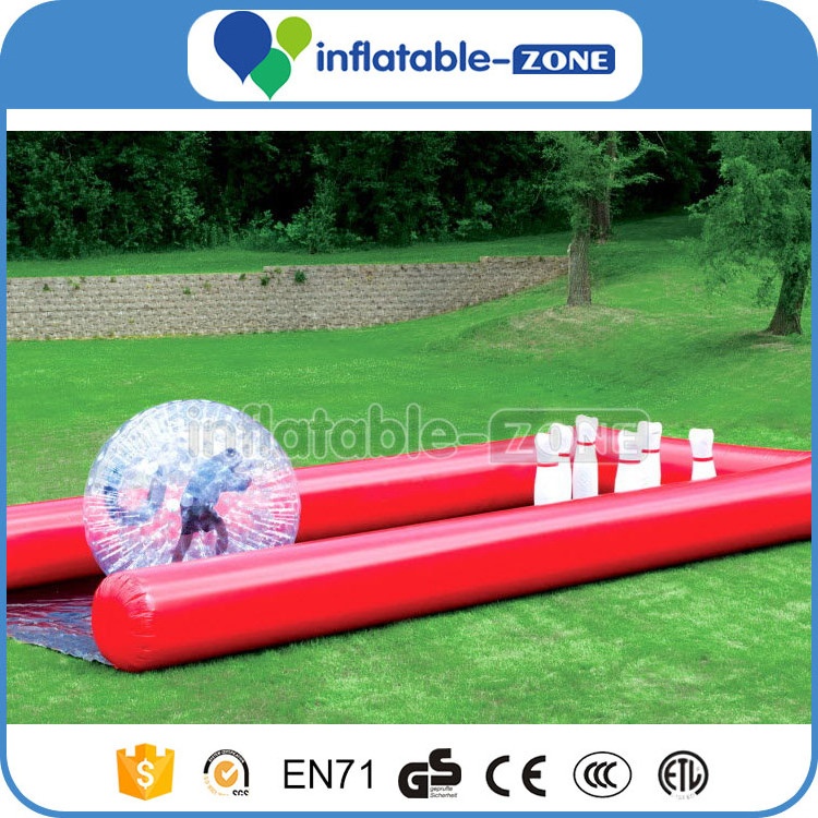 Giant inflatable zorb ball race track, inflatable circuit hamster ball track