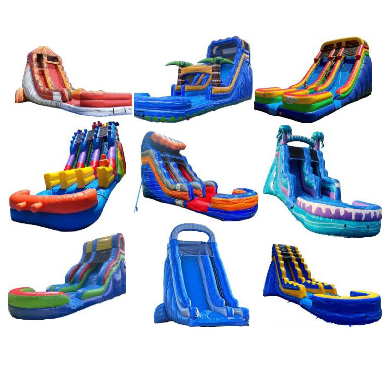 Commercial giant inflatable water slide with pool cheap 31ft inflatable water slides for adult and kids