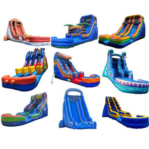 Commercial giant inflatable water slide with pool cheap 31ft inflatable water slides for adult and kids