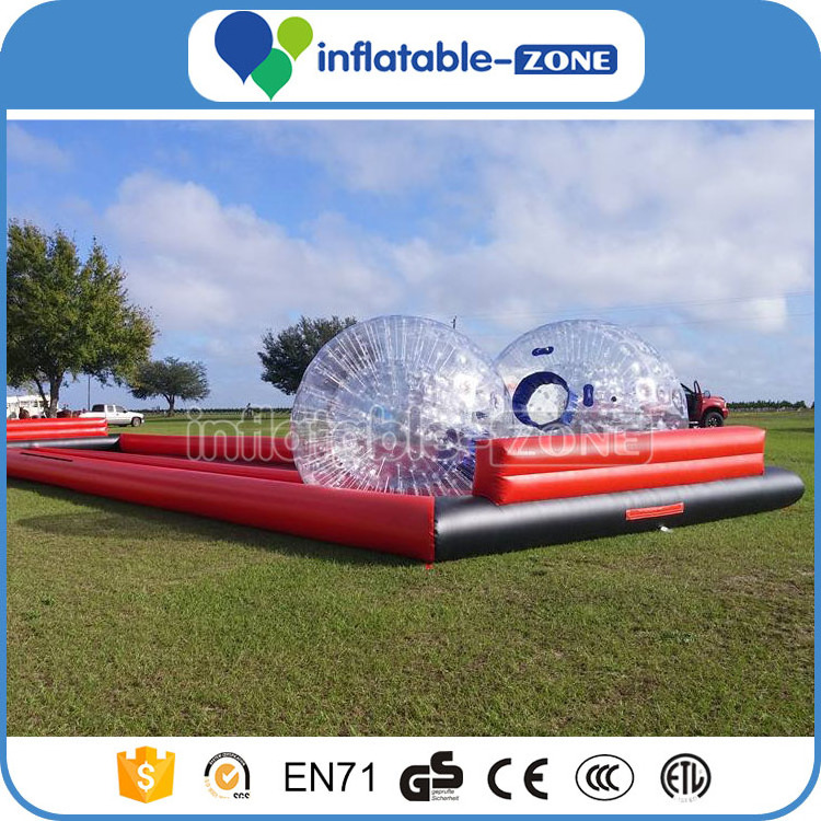 Giant inflatable zorb ball race track, inflatable circuit hamster ball track