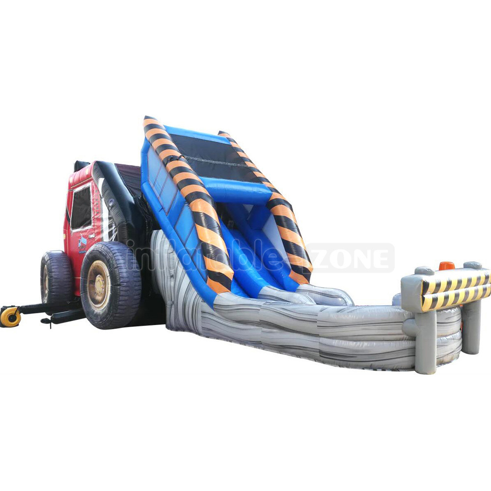 2024 Inflatable Truck Bouncer With Slide Bouncy Castle Tractor Cars Bounce House Slide Inflatable Outdoor