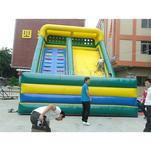 super long rotation volcano inflatable water slide, giant summer inflatable water slide pool