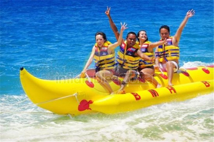 Newest inflatable flying fish banana boat, human inflatable water games, flyfish banana boat