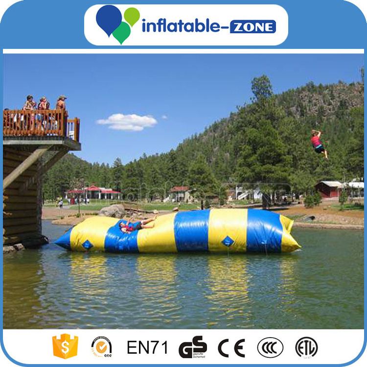 inflatable water jumping balloon, sport products inflatable water catapult blob