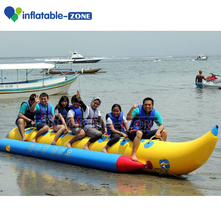 Newest inflatable flying fish banana boat, human inflatable water games, flyfish banana boat