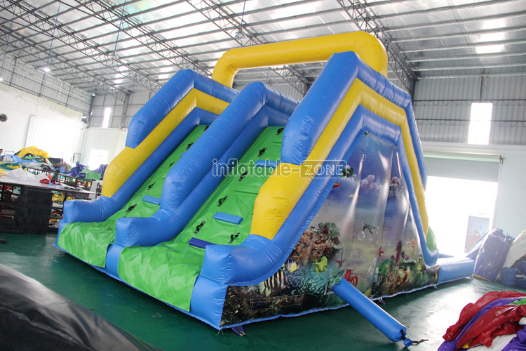 commercial grade family use slide inflatable water giant inflatable drop kick water slip and slide