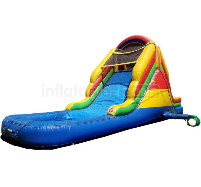 Hot Sell 20ft 30ft commercial inflatable water slide with pool marble water slide for adult kids in water park