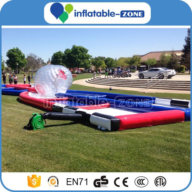 Giant inflatable zorb ball race track, inflatable circuit hamster ball track