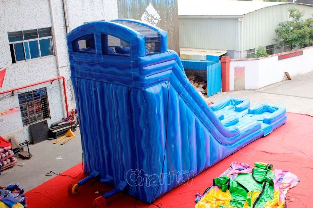 double lane with pool kids adults large inflatable water water slide